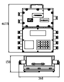 ICS-ST-Z礦用隔爆兼本安型皮帶秤主機